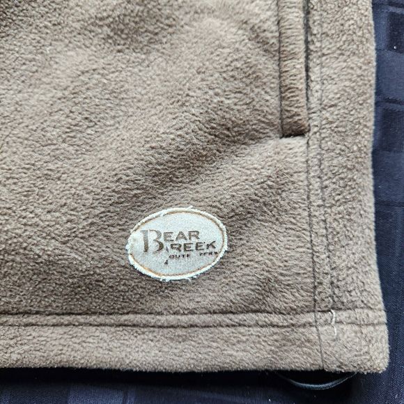 Bear Creek Outfitters Men’s Zip‎ Up Heavy Fleece Jacket Brown Size L Large READ - Picture 3 of 9
